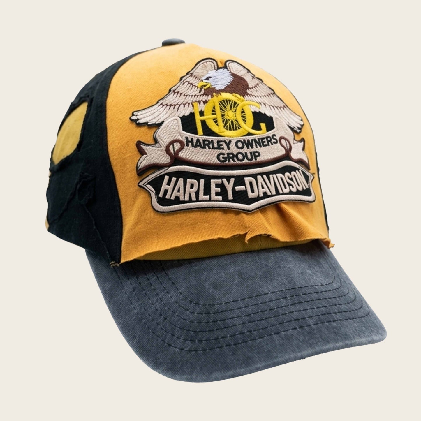 2 TONE HARLEY HAT