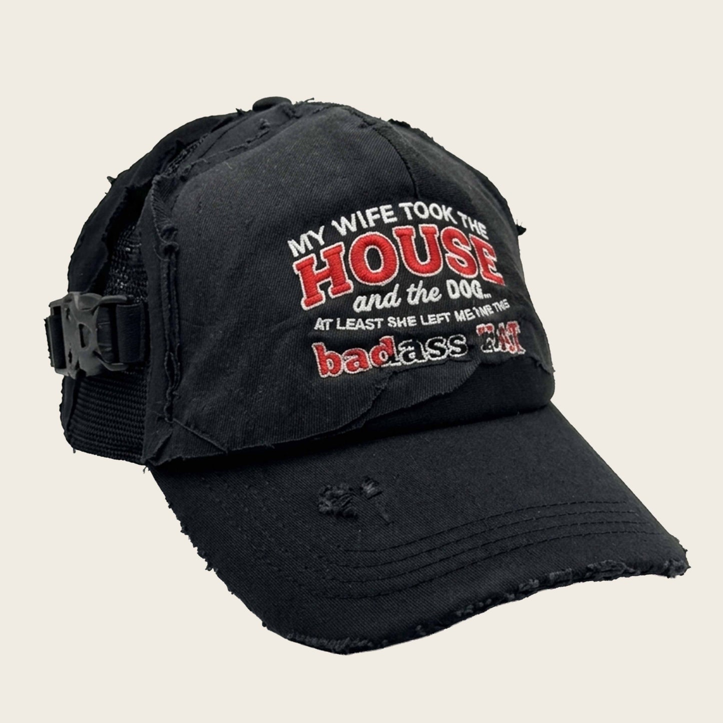 DIVORCE HAT BLACK DENIM