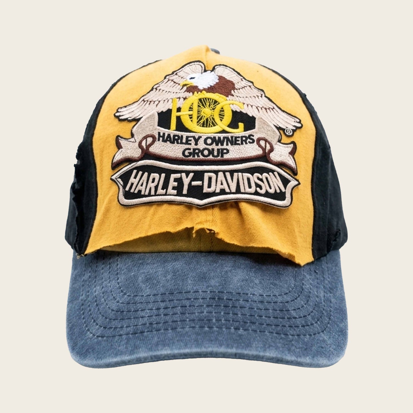 2 TONE HARLEY HAT