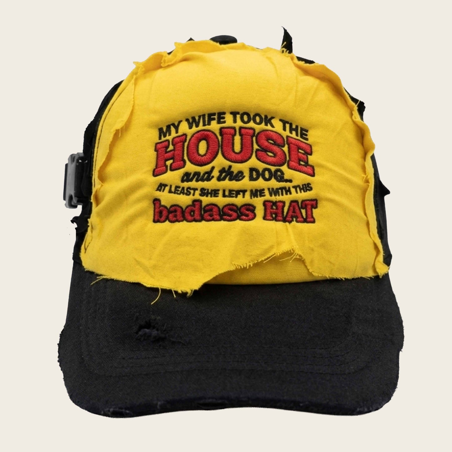 DIVORCE HAT BLACK/YELLOW