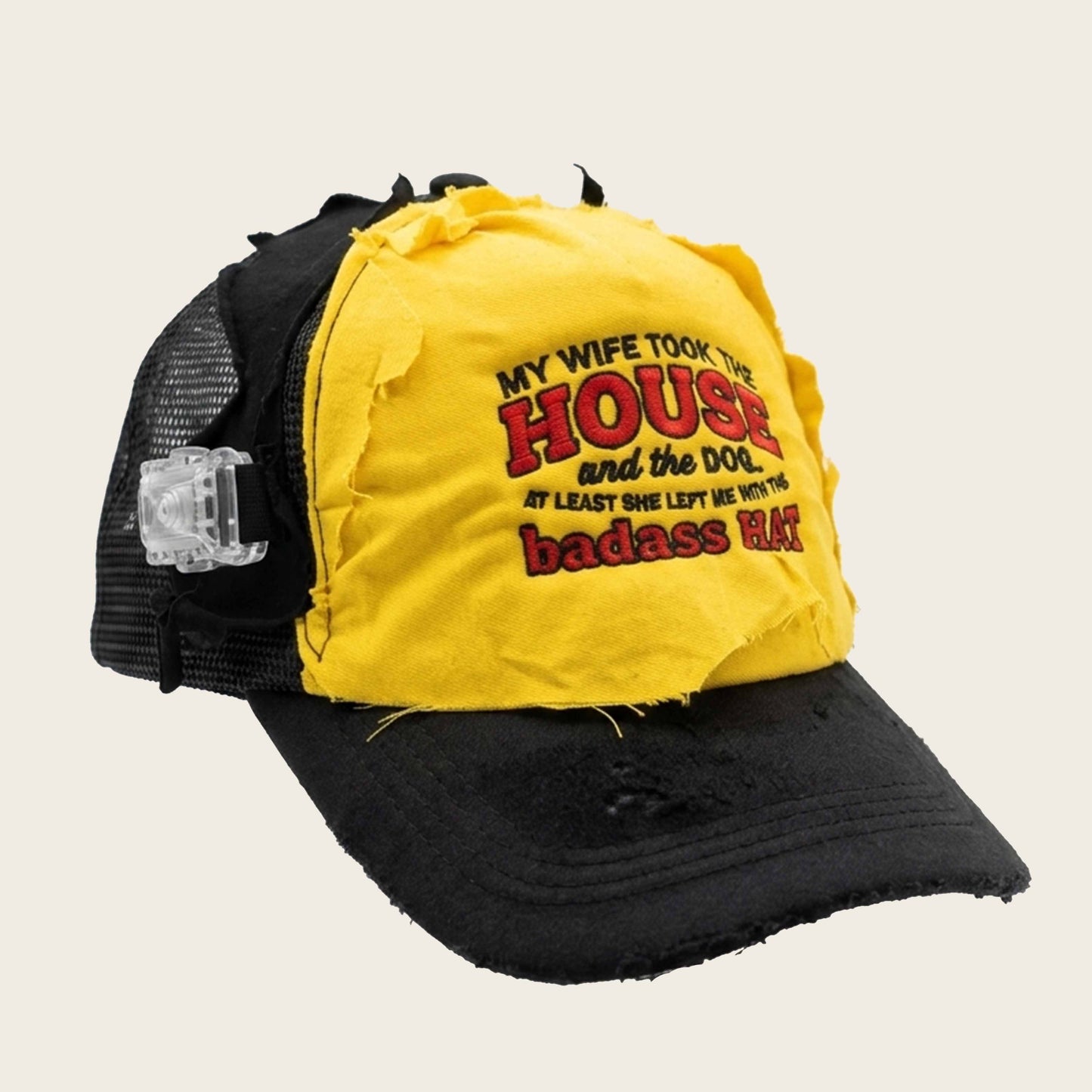 DIVORCE HAT BLACK/YELLOW