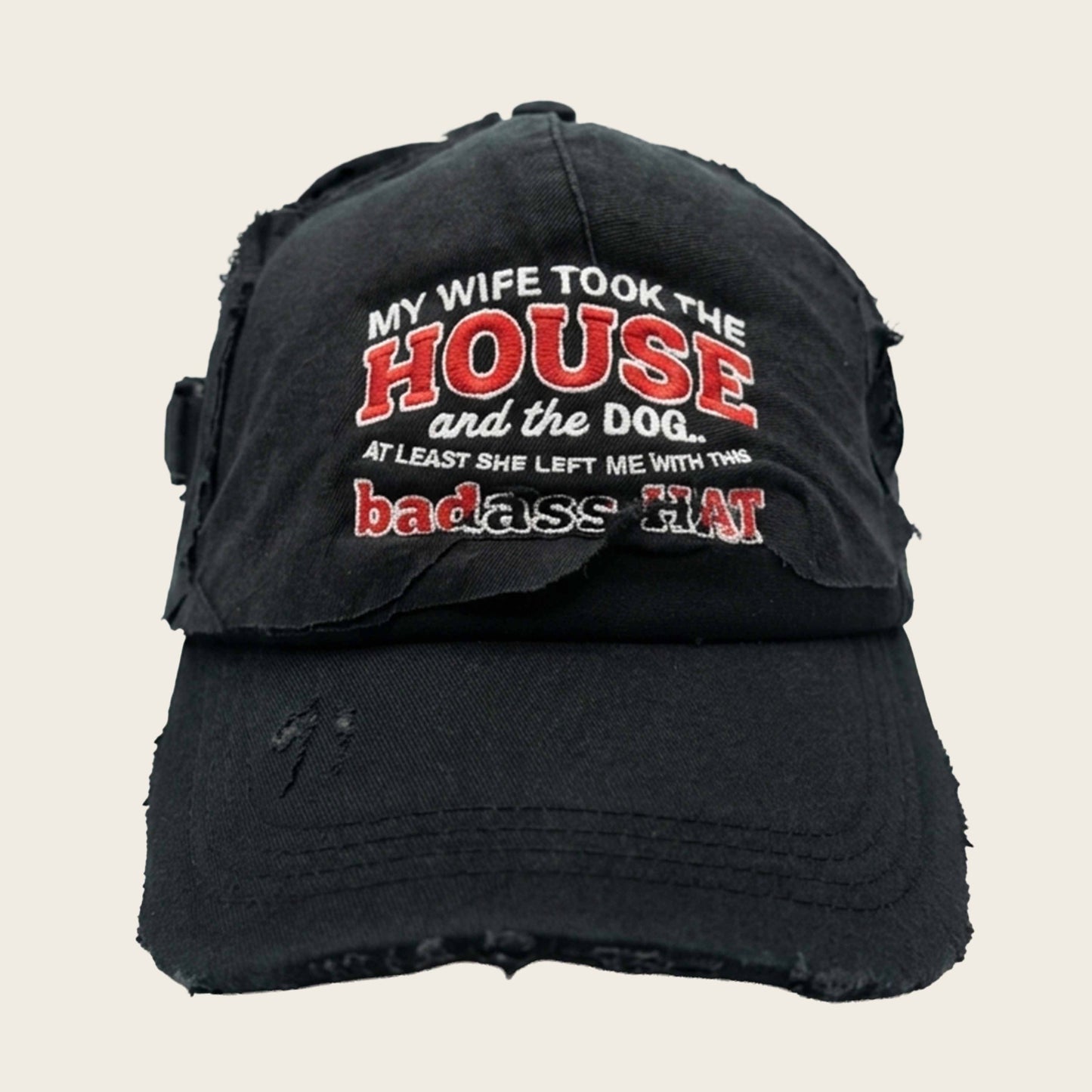 DIVORCE HAT BLACK DENIM