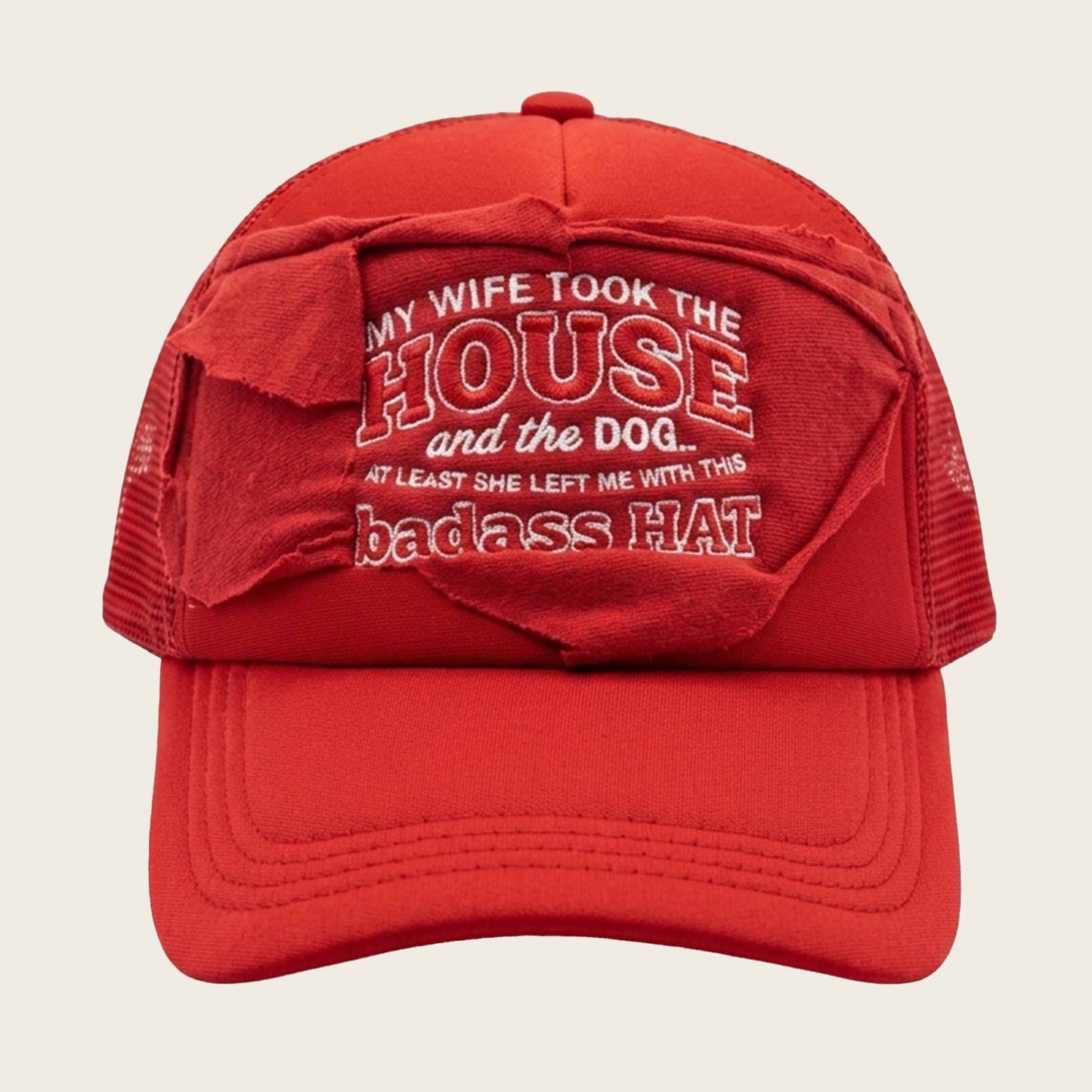 DIVORCE HAT RED
