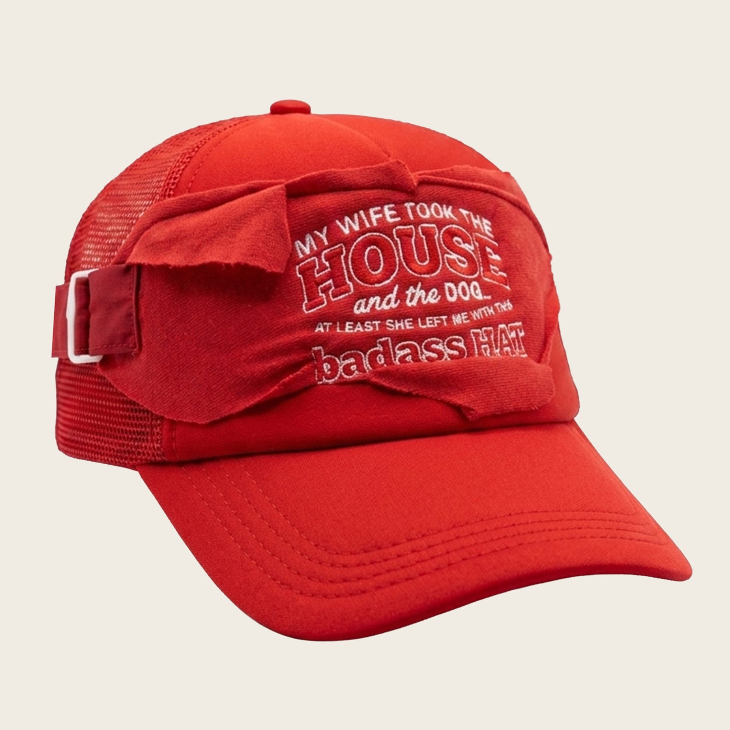 DIVORCE HAT RED
