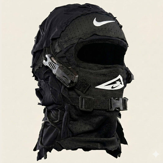 BLACK NIKE TRAIL BALACLAVA WITH TACTICAL KNIFE
